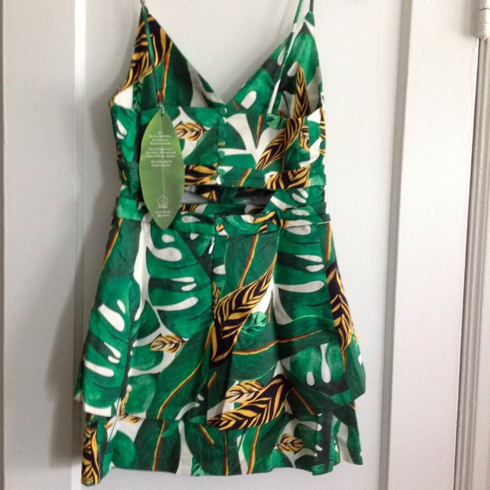 Farm Rio Max Amazonia Cutout Mini Dress - Picture 3 of 13
